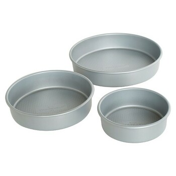 3 in 1 Aluminium Round Cake Mould (5 inches /6.5 inches / 7inches)